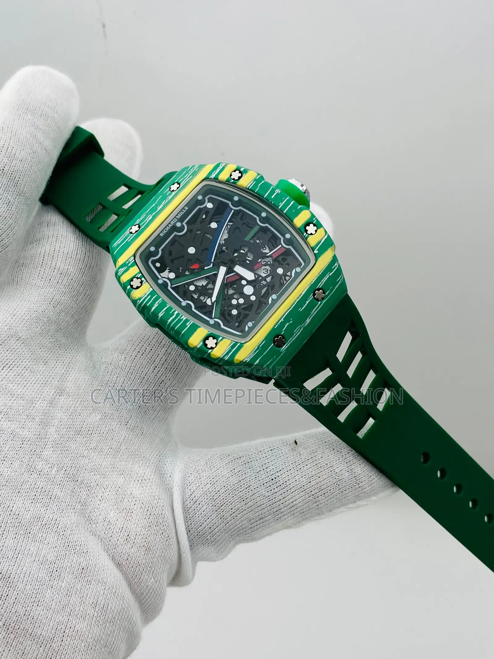 Richard Mille Wrist Rubber Strap Watch