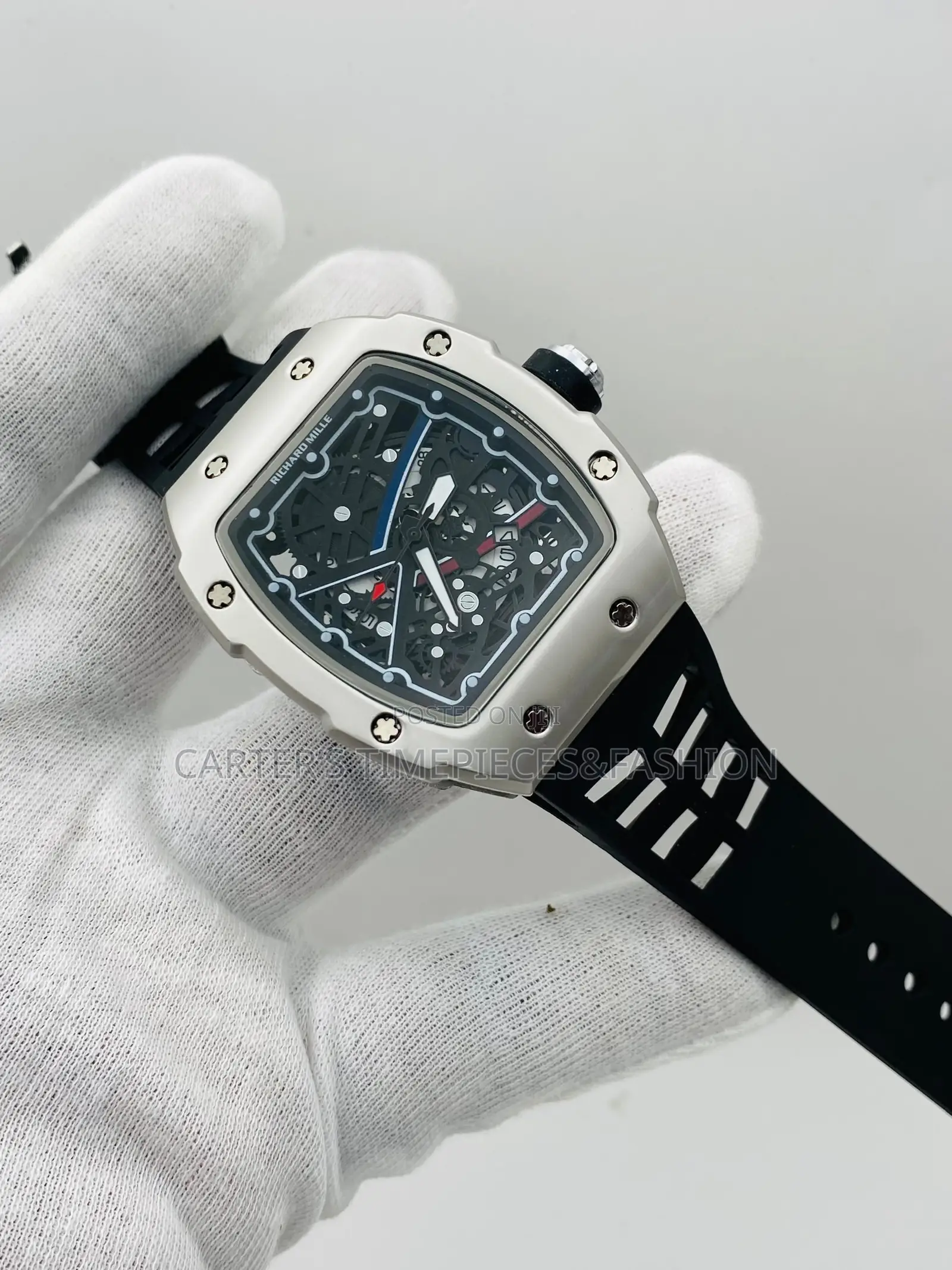 Richard Mille Wrist Rubber Strap Watch