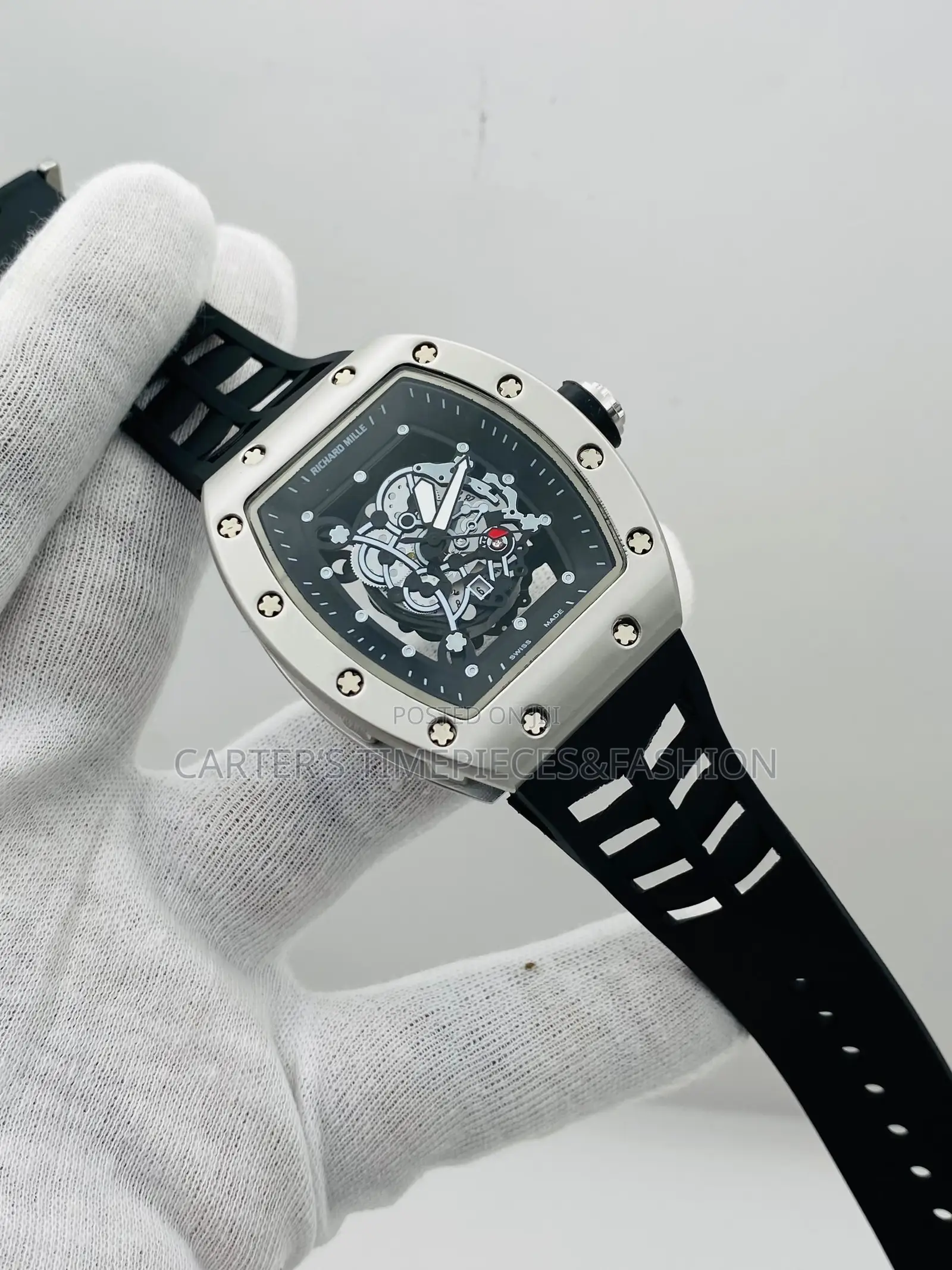 Richard Mille Wrist Rubber Strap Watch