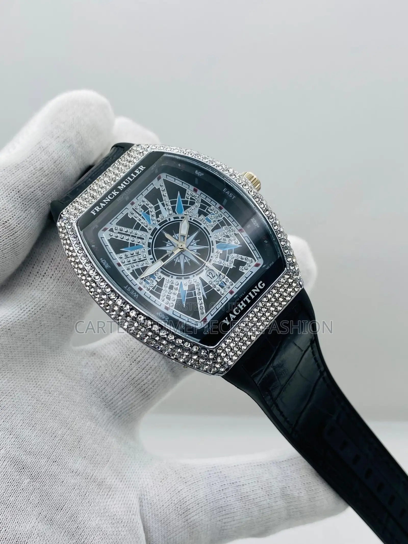 Franck Muller Yachting Leather Strap Watch