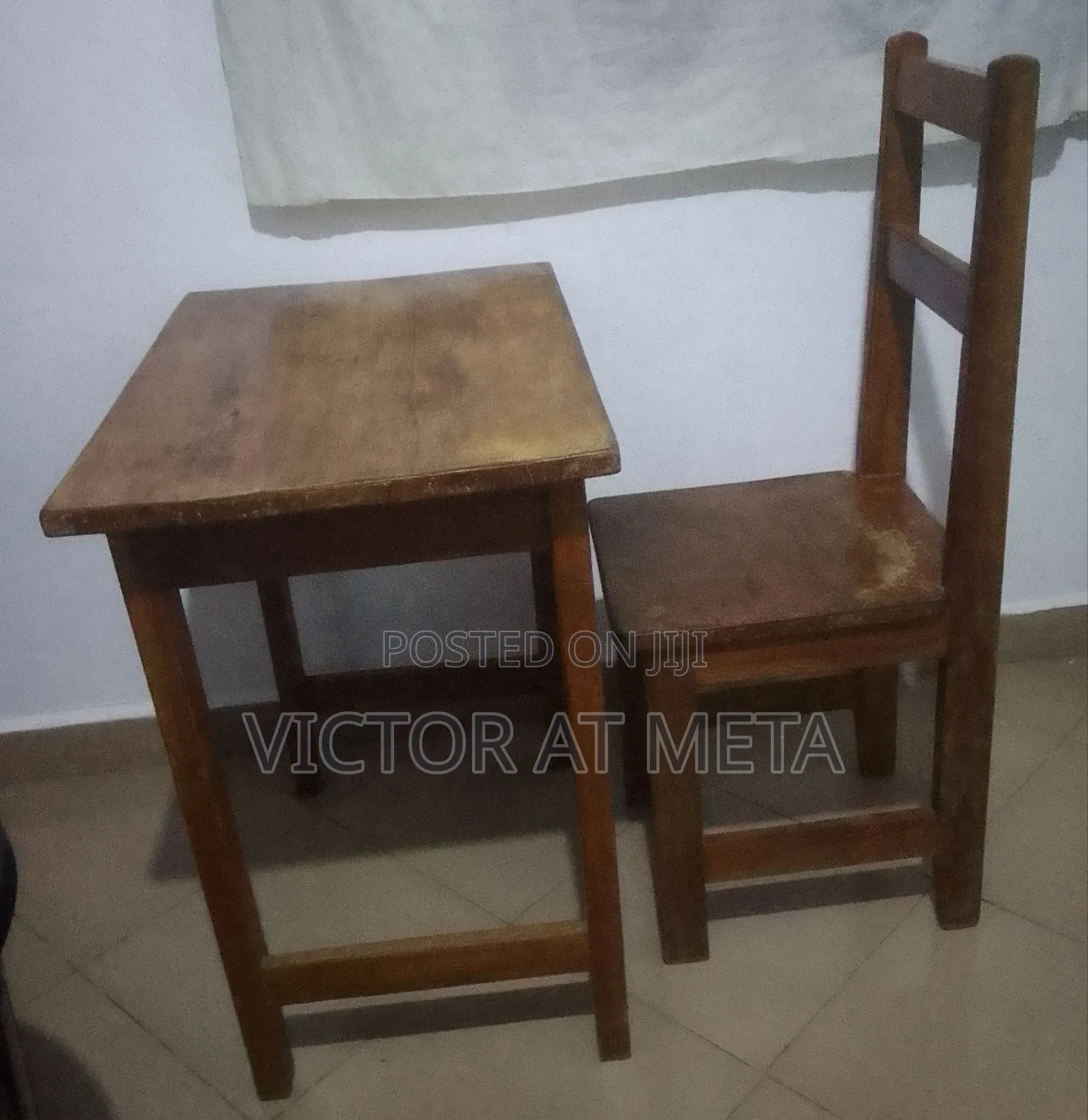 Wooden Table and Chair