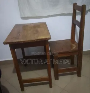 Wooden Table and Chair