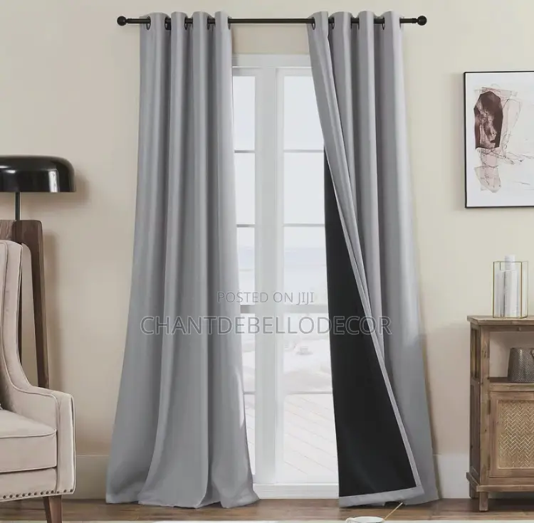 High GSM 9feet Long 100% Total Uv Protection Blackout Curtains