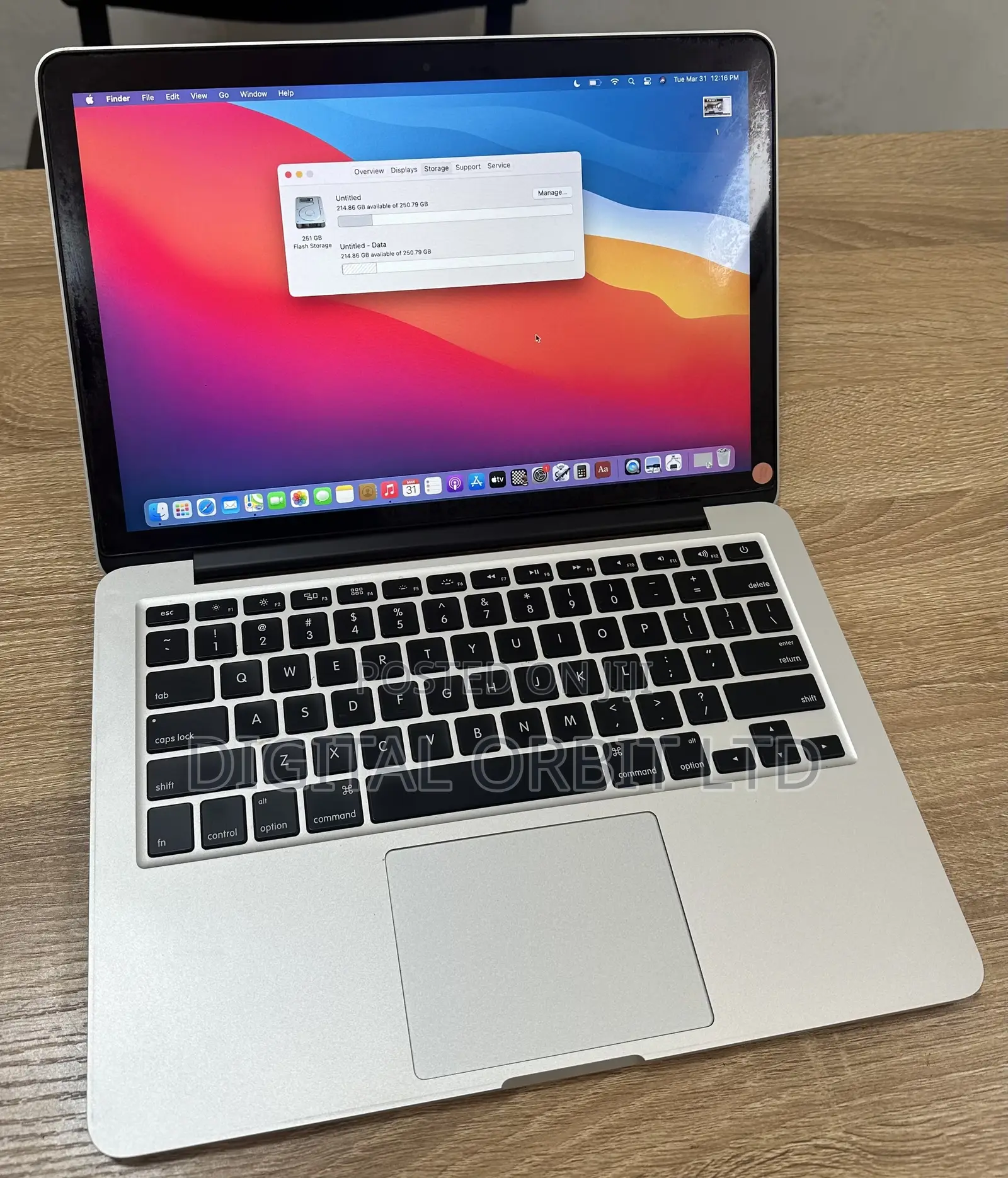 Laptop Apple MacBook Pro 8GB Intel Core i5 SSD 256GB