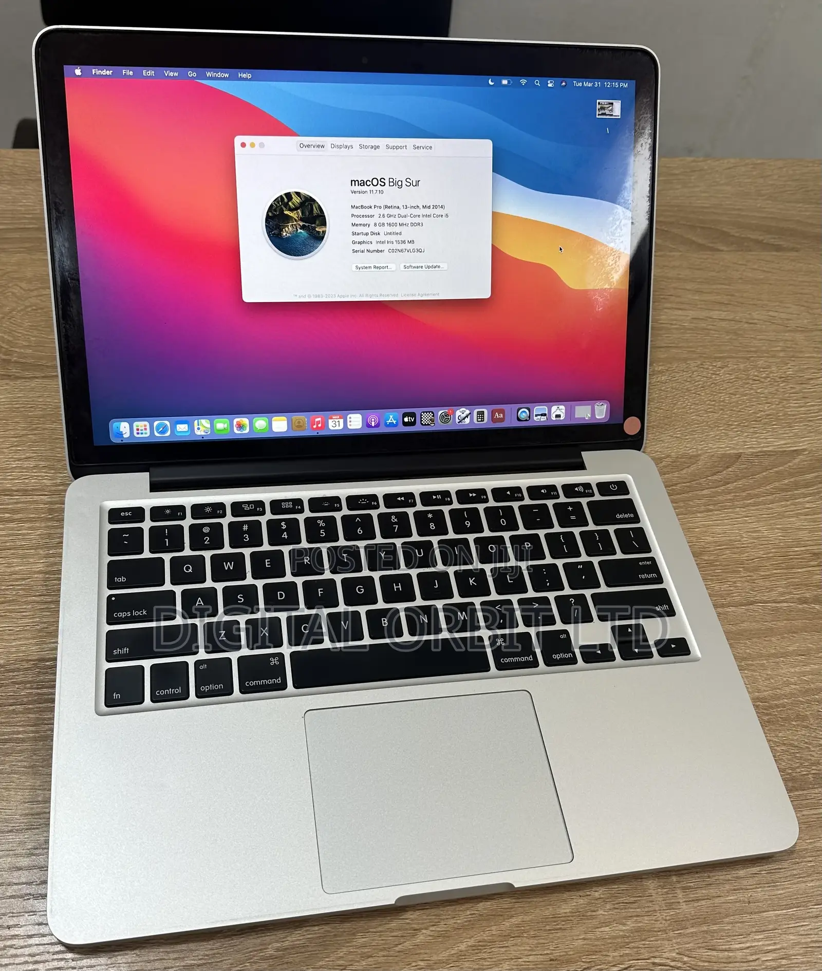 Laptop Apple MacBook Pro 8GB Intel Core i5 SSD 256GB