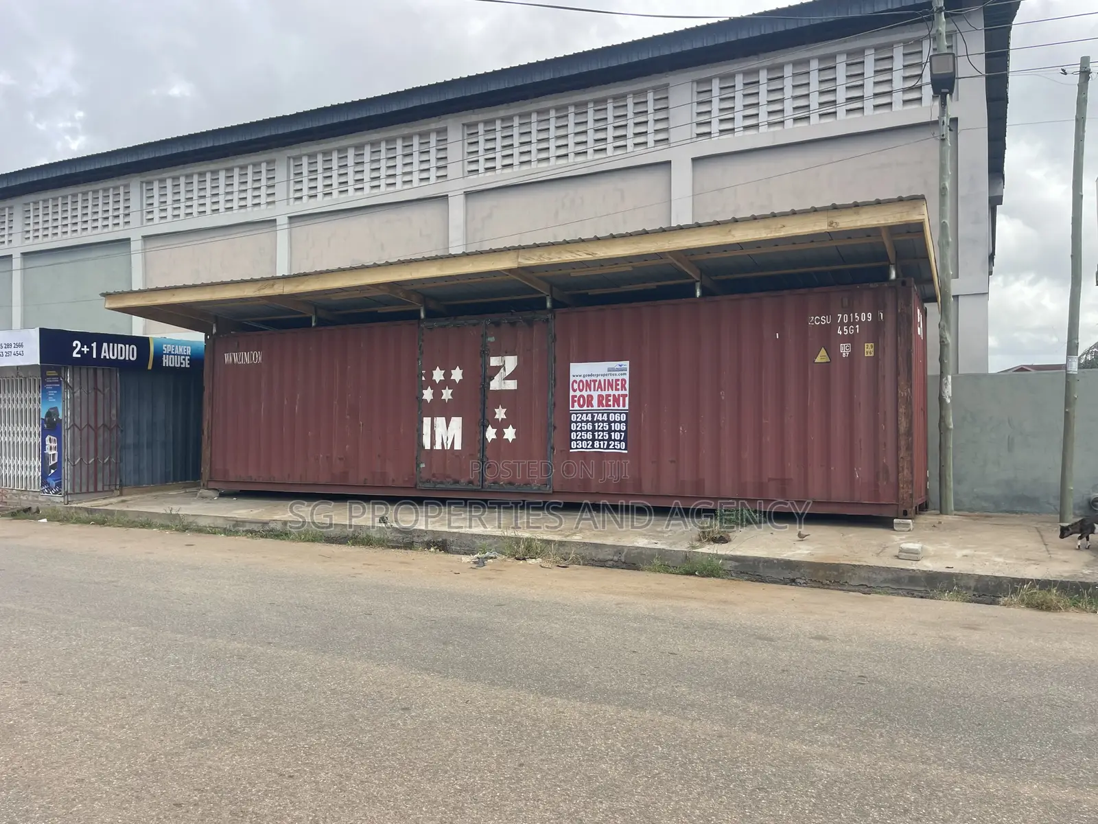 Spacious Container for Rent at Batsonaa Total Spintex