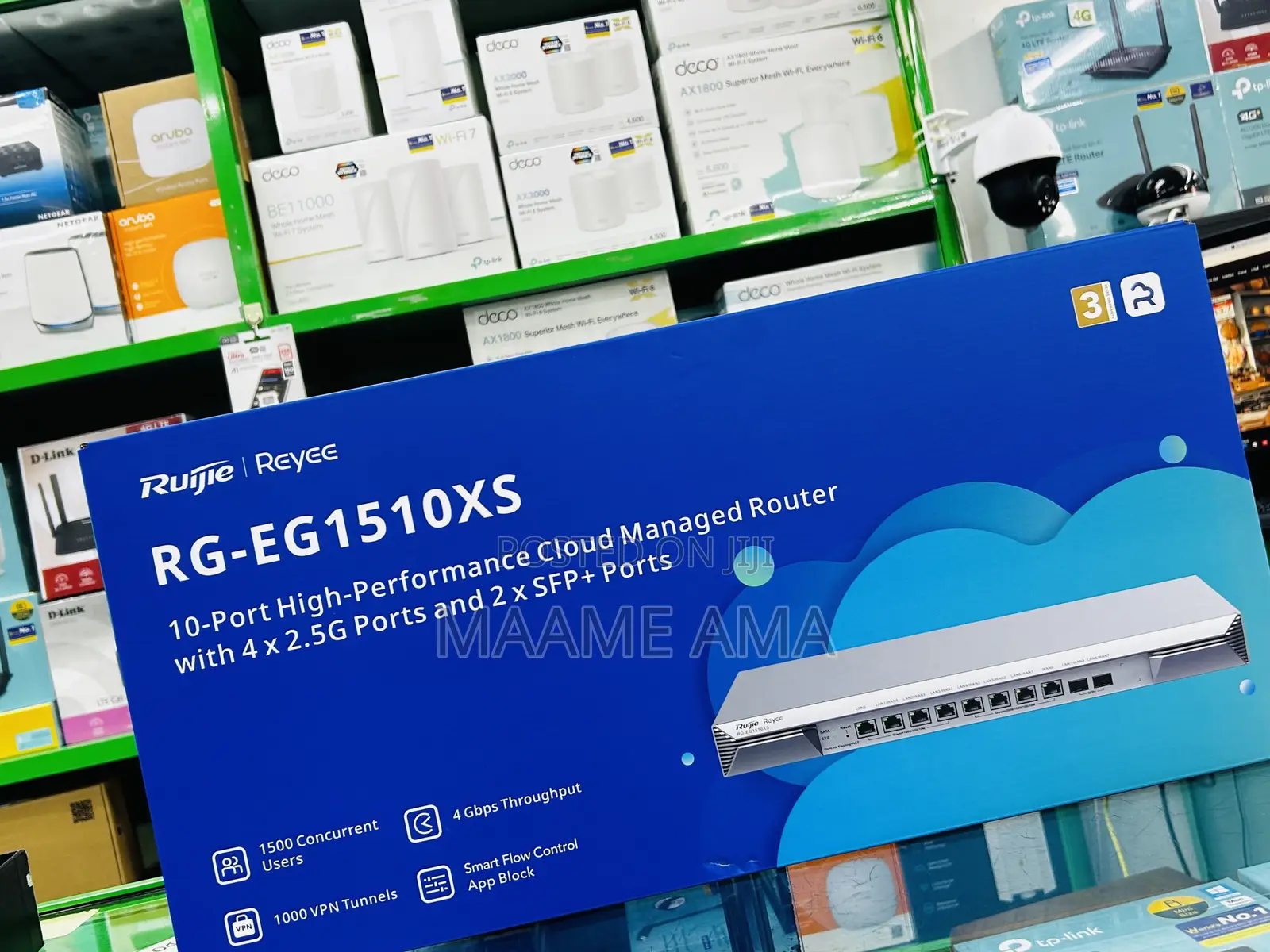 Ruijie Top-Tier Capacity Router Supporting Up to 1,500 Clients.