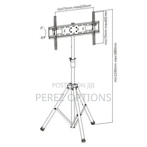 Tp01 Solid Steel Universal Mobile Tv Stand