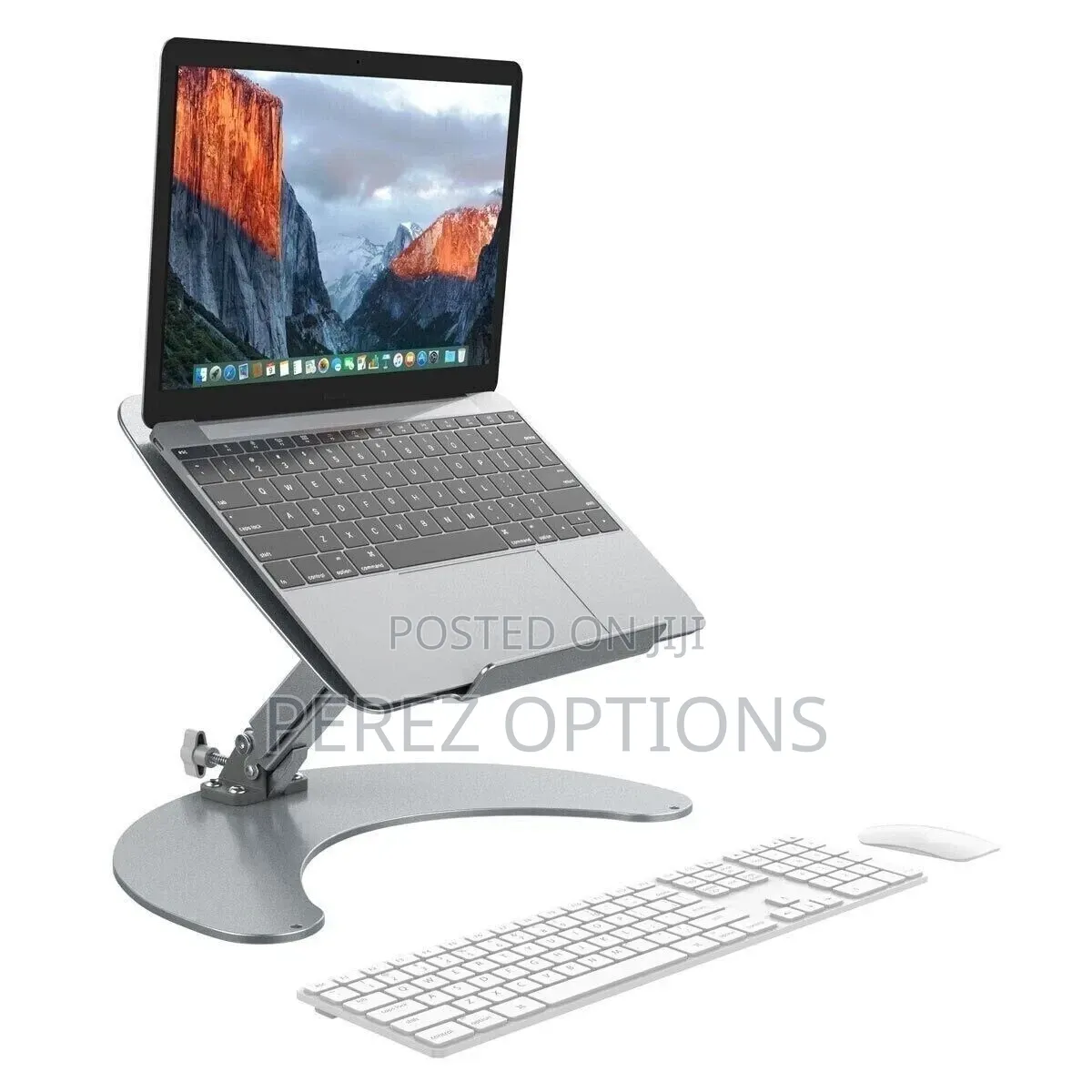 Adjustable Height-and-Angle Aluminum Laptop Stand