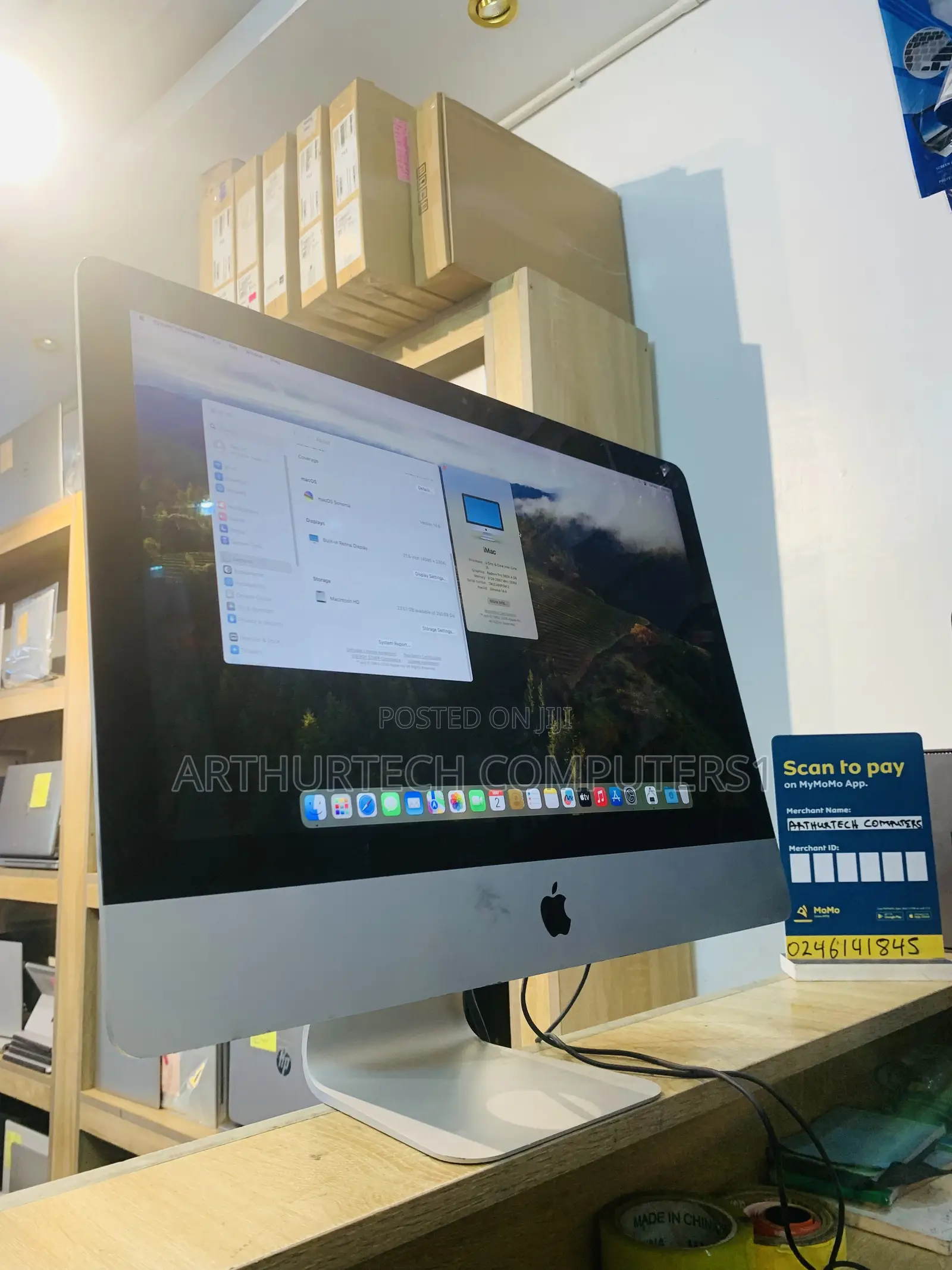 Desktop Computer Apple iMac 8GB Intel Core i5 SSD 256GB