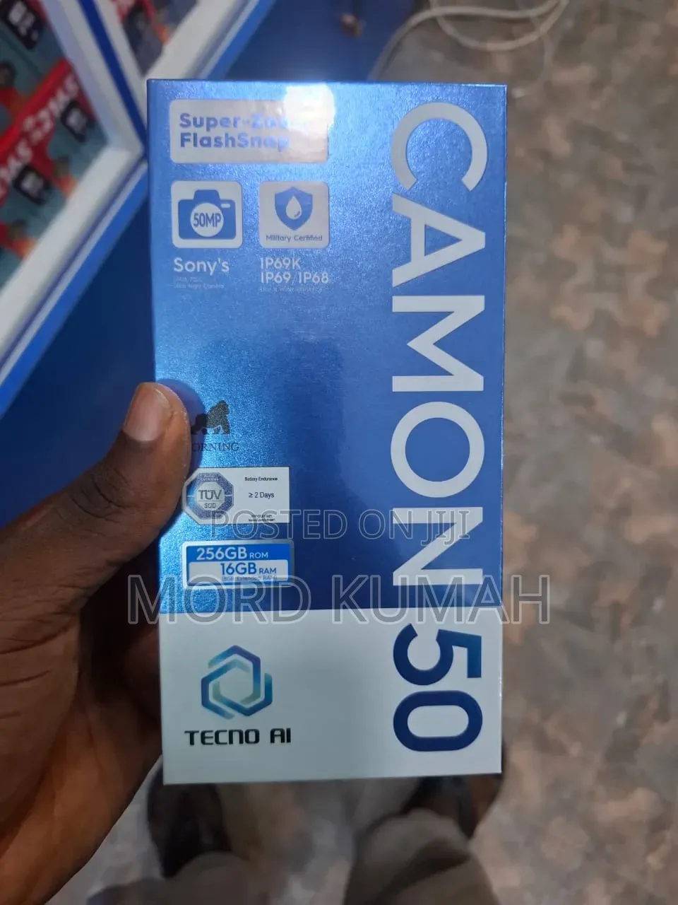 New Tecno Camon 50 256 GB Silver