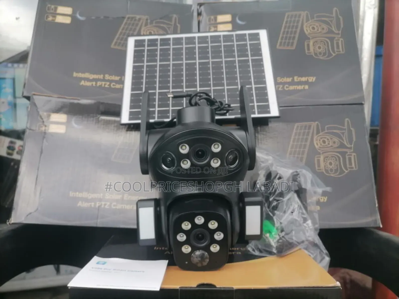 2 Lens Solar Powered Sim Card Smart Ai Cameras