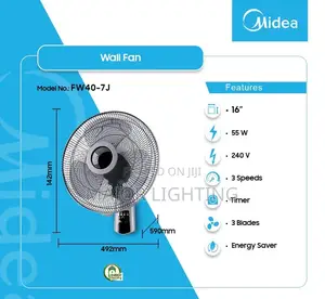 Wall Fan With Remote Control