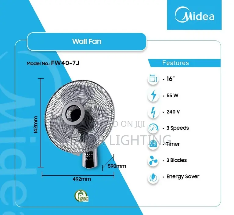 Wall Fan With Remote Control