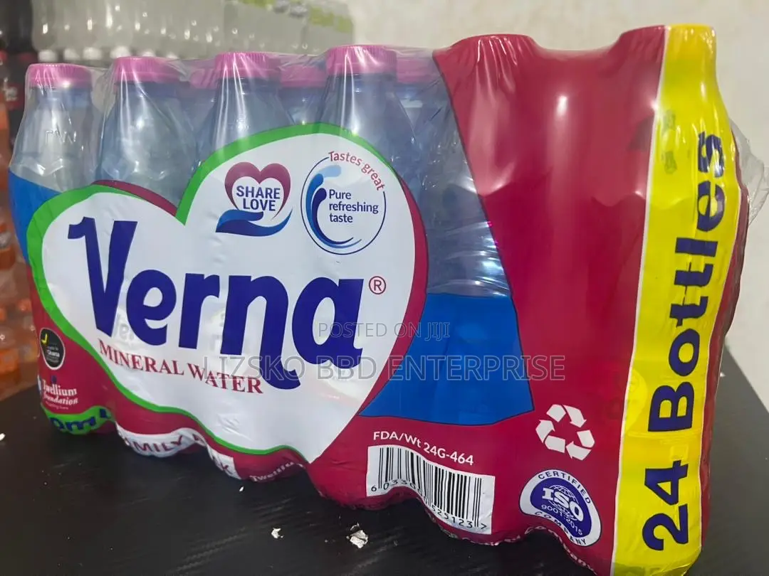 We Supply Verna Water in Bulk Quantities 100 Packs and Above