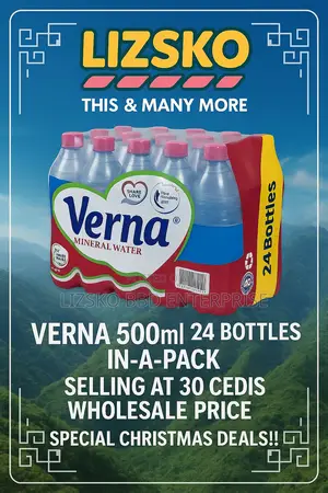 We Supply Verna Water in Bulk Quantities 100 Packs and Above