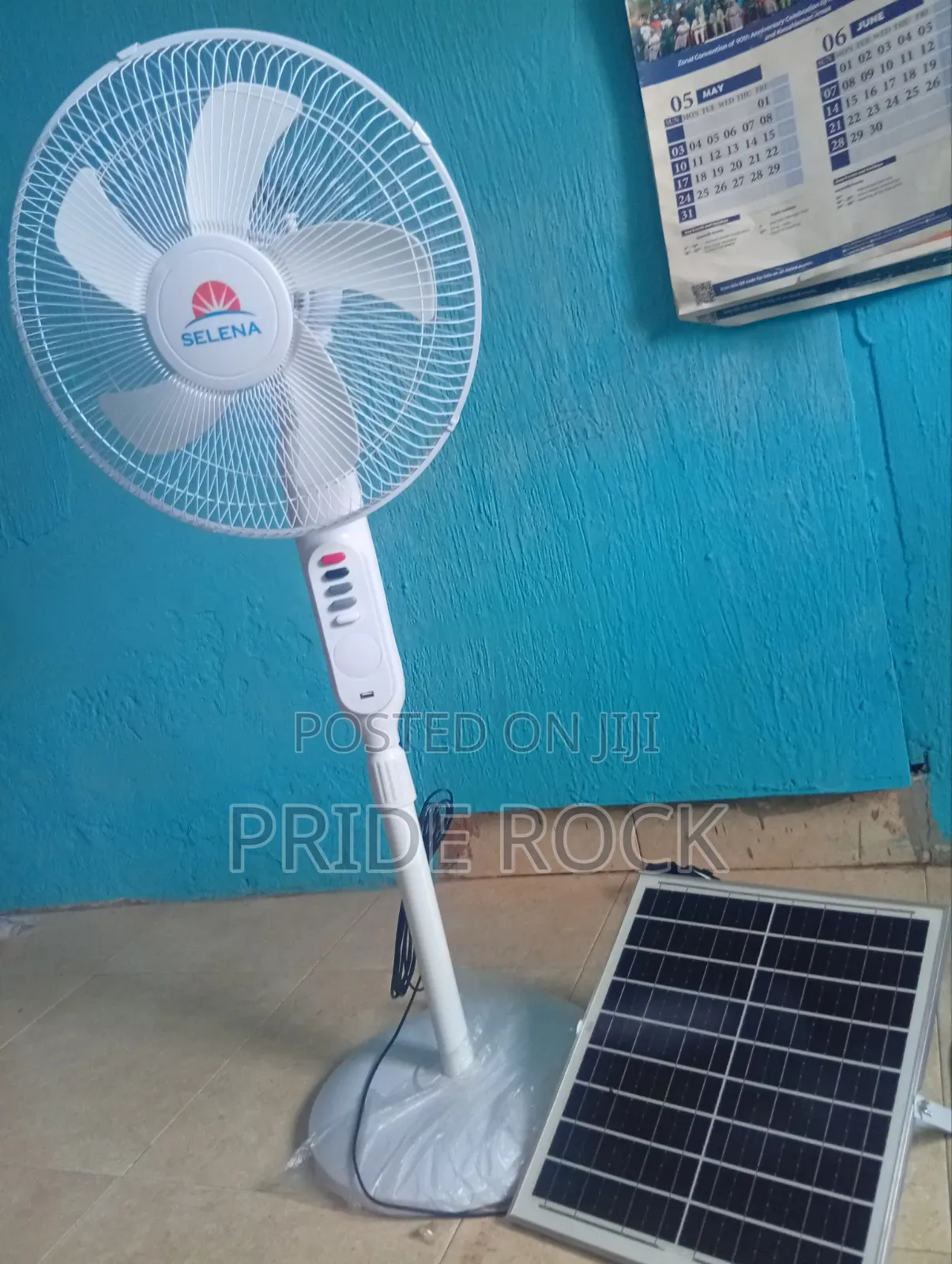 Rechargeable Solar Fan