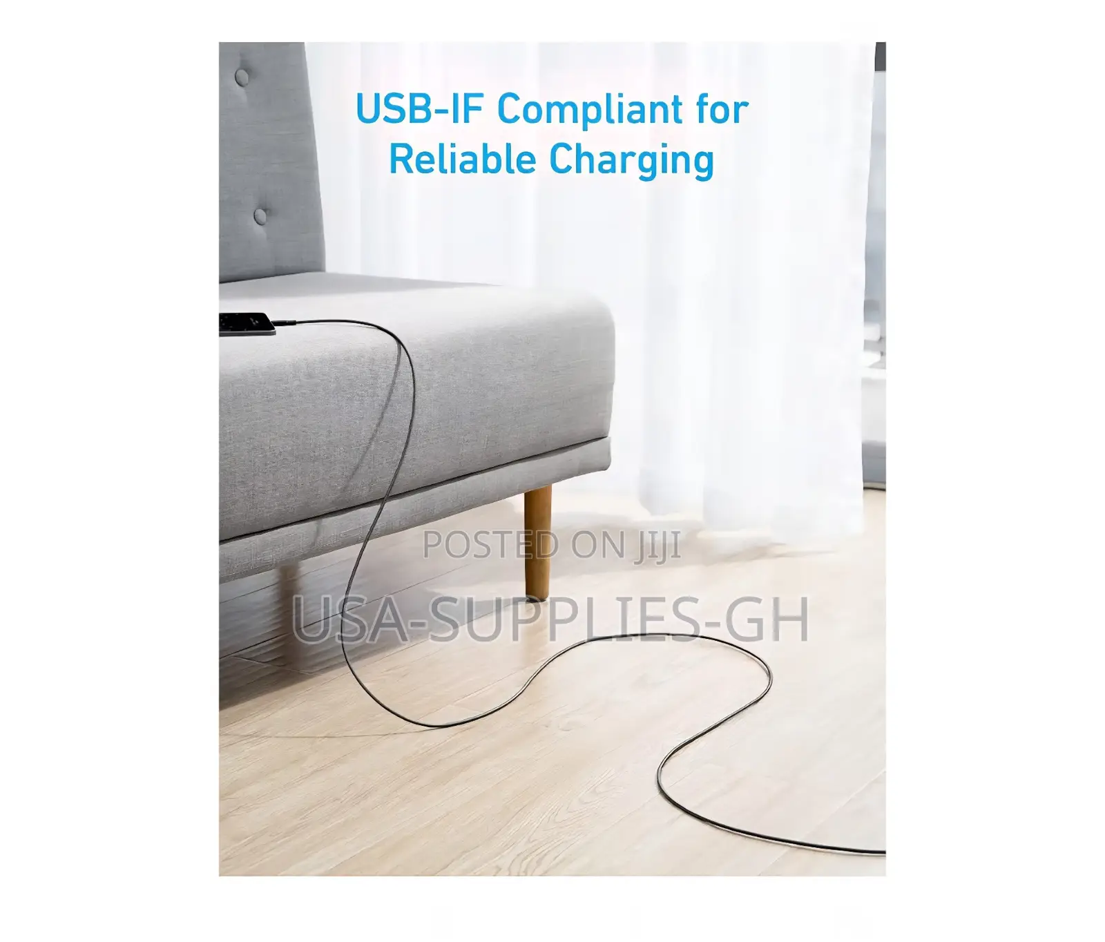 Anker 310 Usb a to Usb C Cable (10 Ft Braided) From Usa