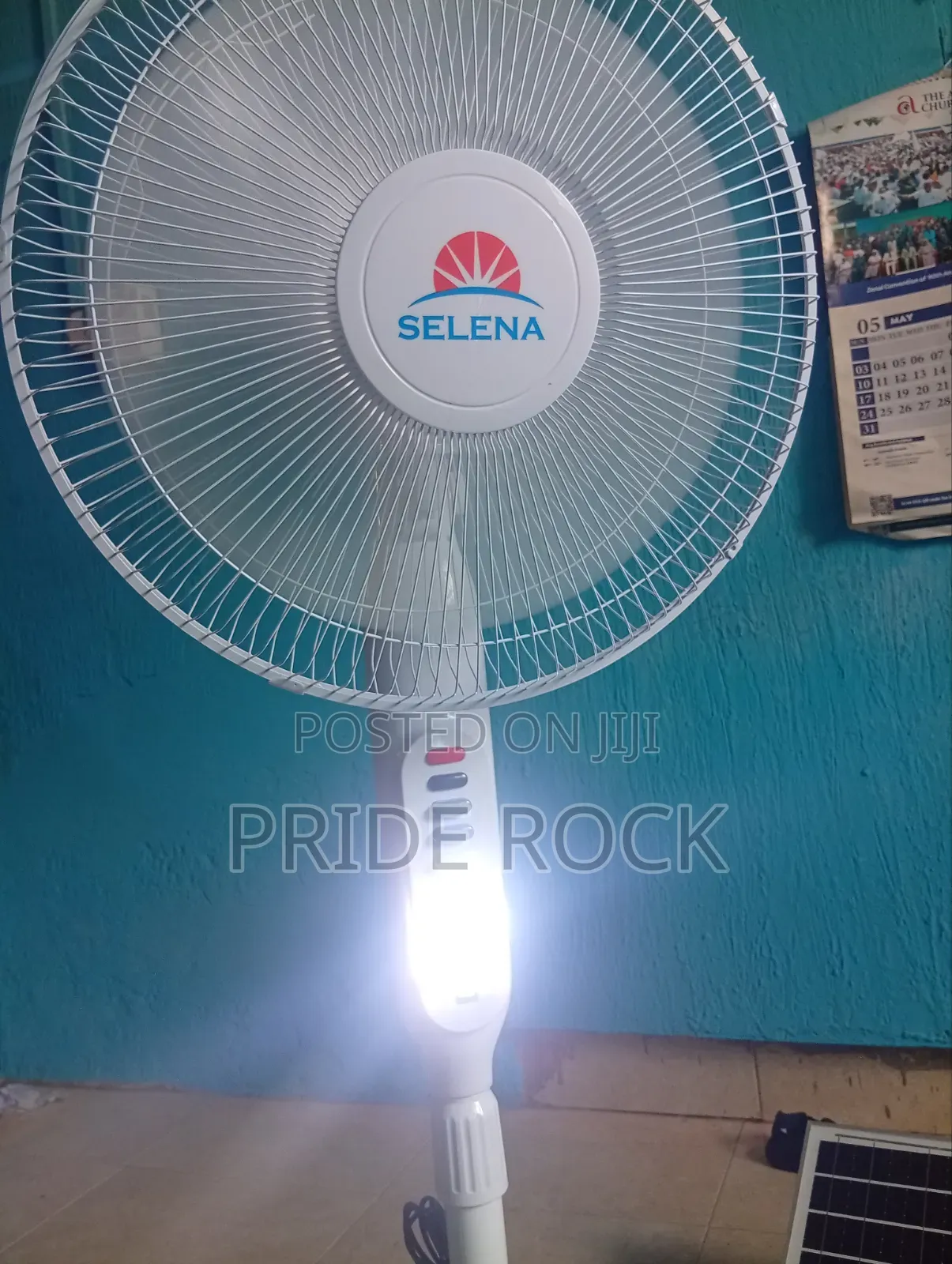Rechargeable Solar Fan