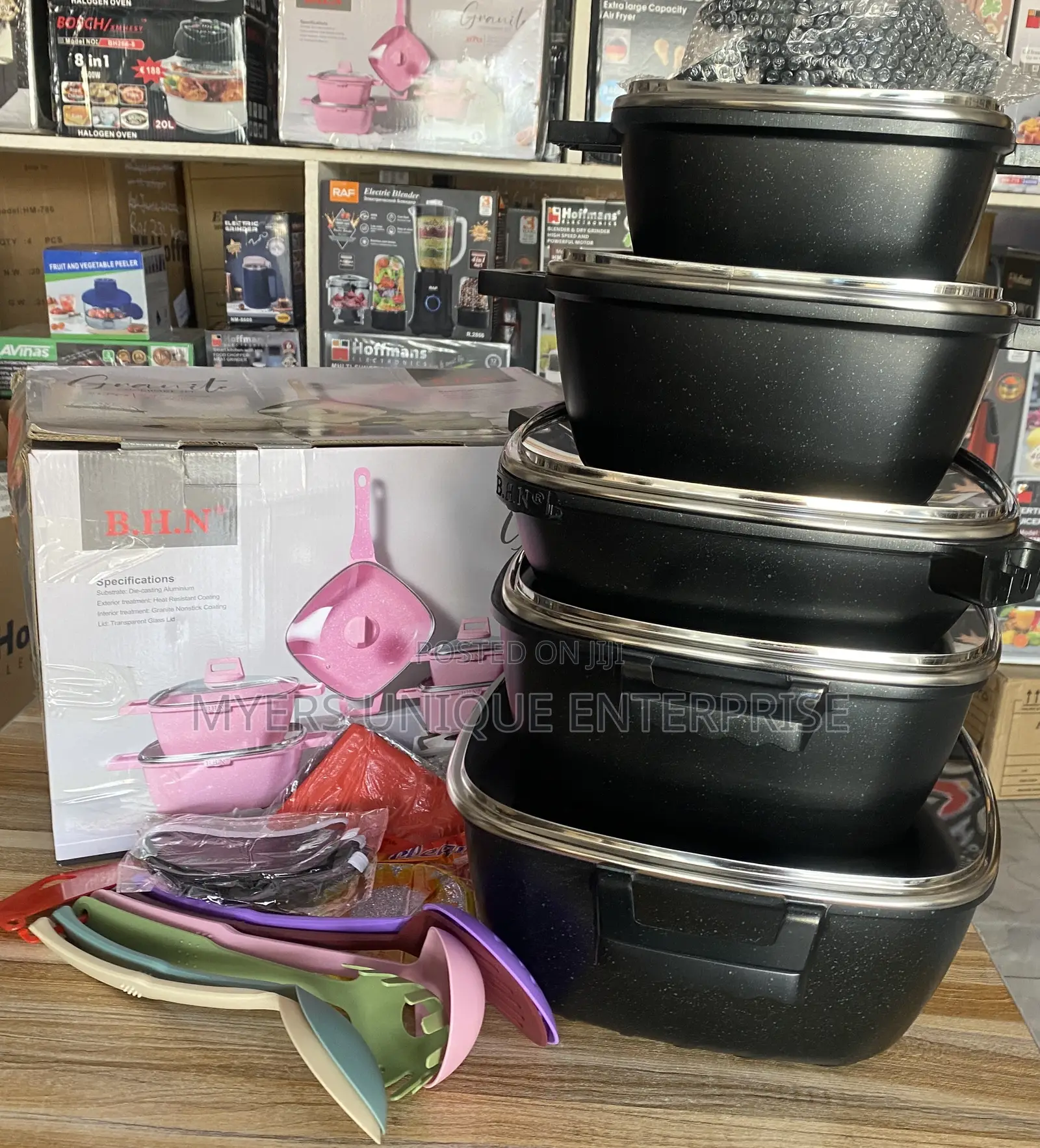 A Non-Stick and Heat Resisting Granite Cookware Set