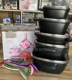 A Non-Stick and Heat Resisting Granite Cookware Set