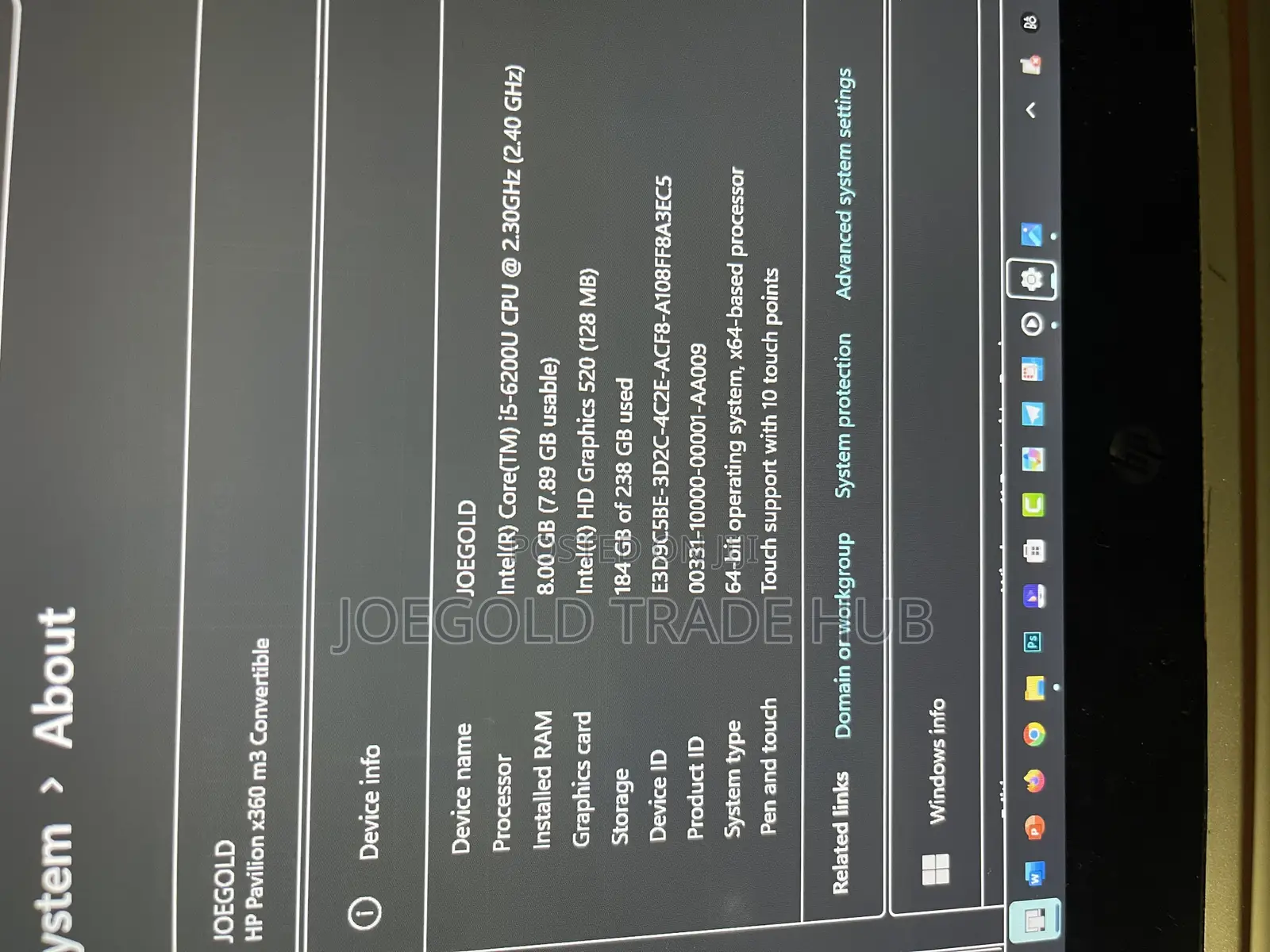 Laptop HP Pavilion 15 8GB Intel Core i5 SSD 250GB