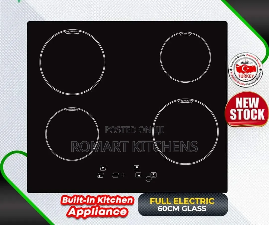 Glass Electric 60cm Burner Hob
