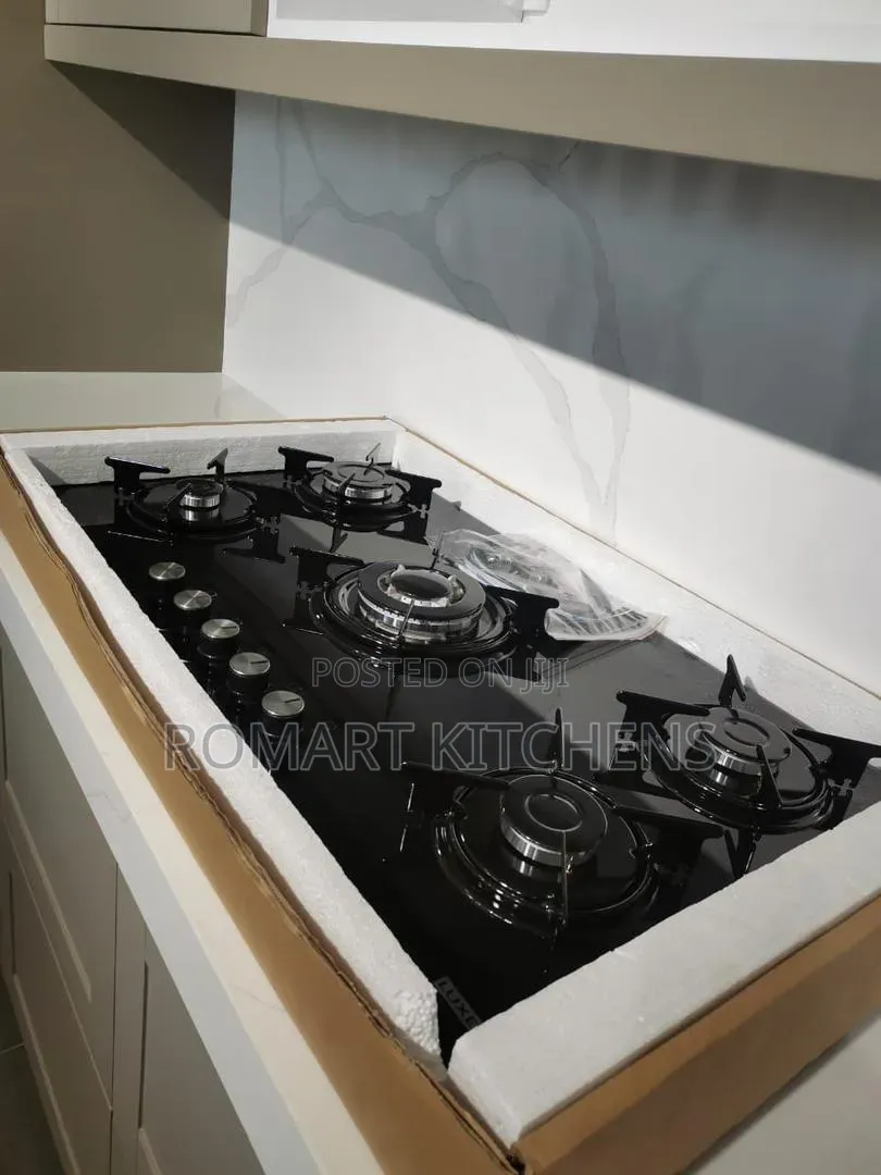 5 Burner Cooker Hob Glass With Electric Ignition Switch