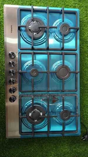 90cm Stainless Steel 6 Burner Hob