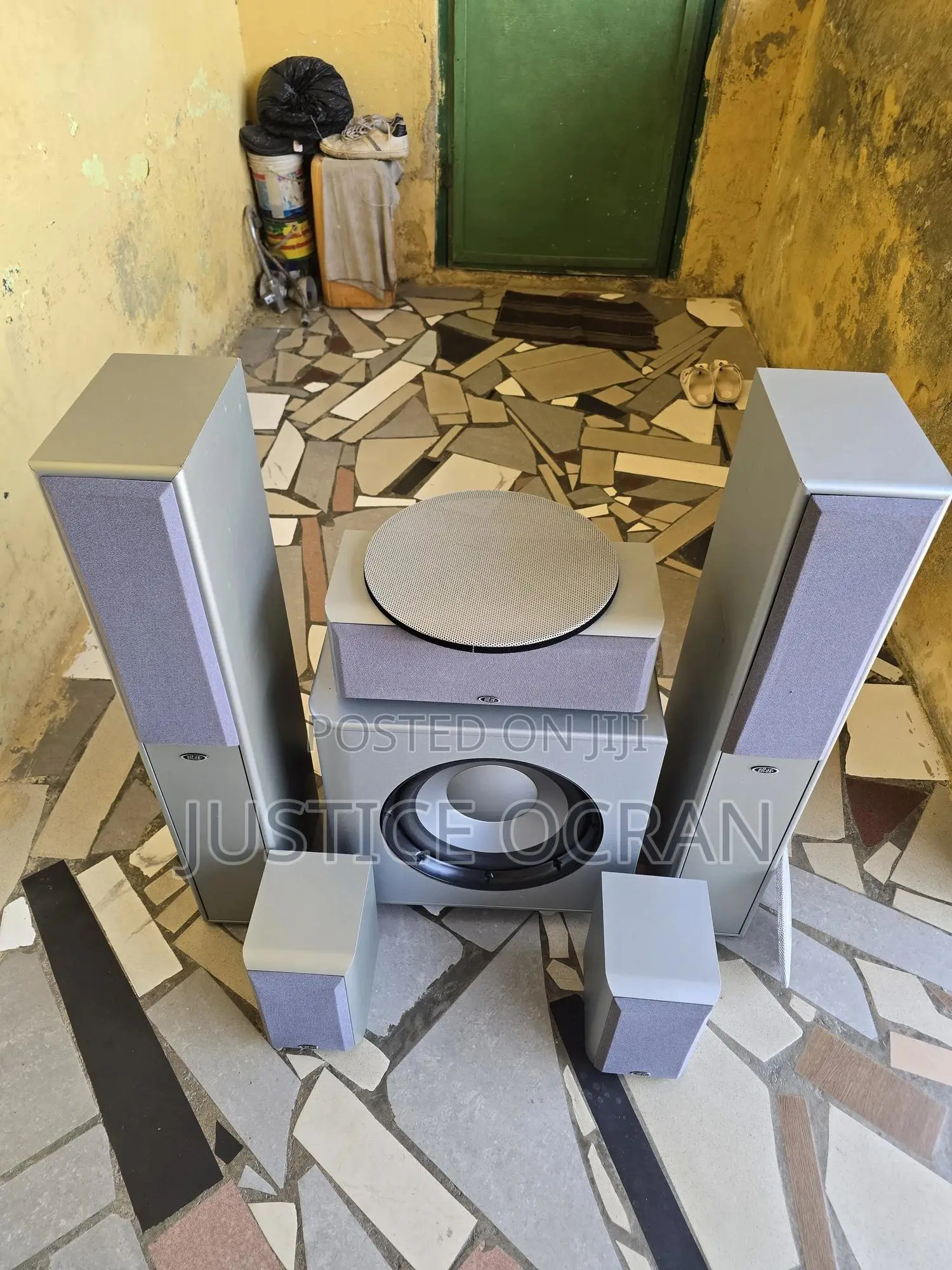 Infinity 12 Inches Subwoofer + Eltax Standing Speakers