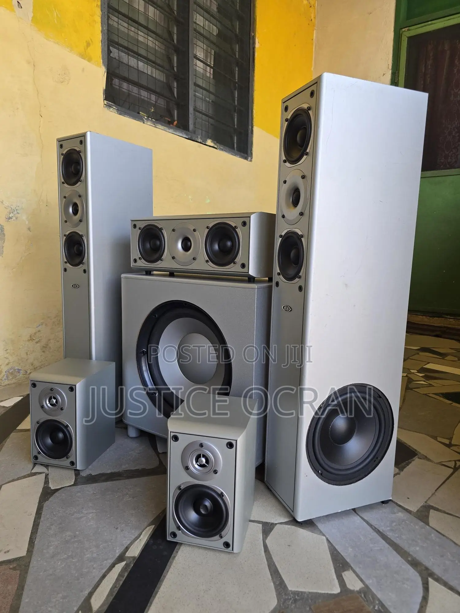Infinity 12 Inches Subwoofer + Eltax Standing Speakers
