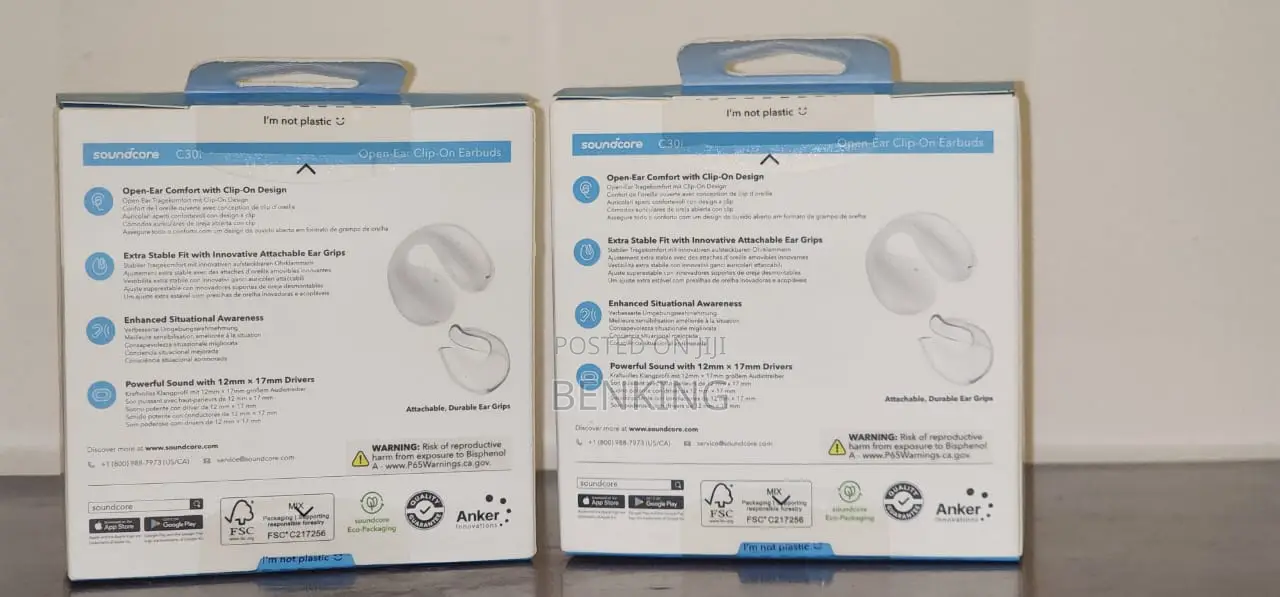 Soundcore C30i Open-Ear Clip-on Earbuds