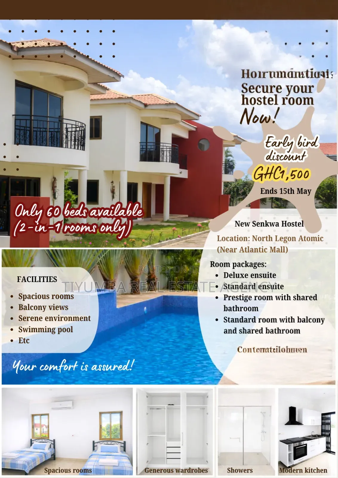 2bdrm Apartment in Students Hostel, North Legon for rent