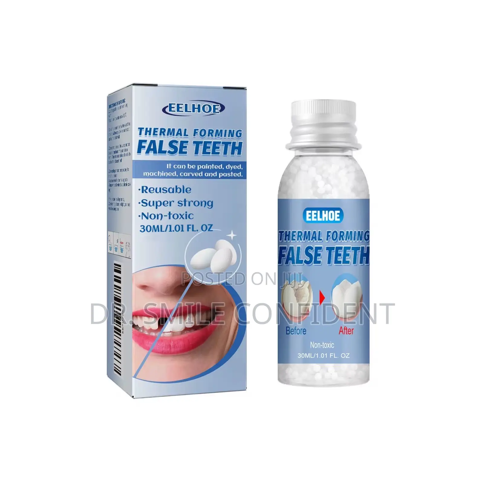 Moldable False Teeth