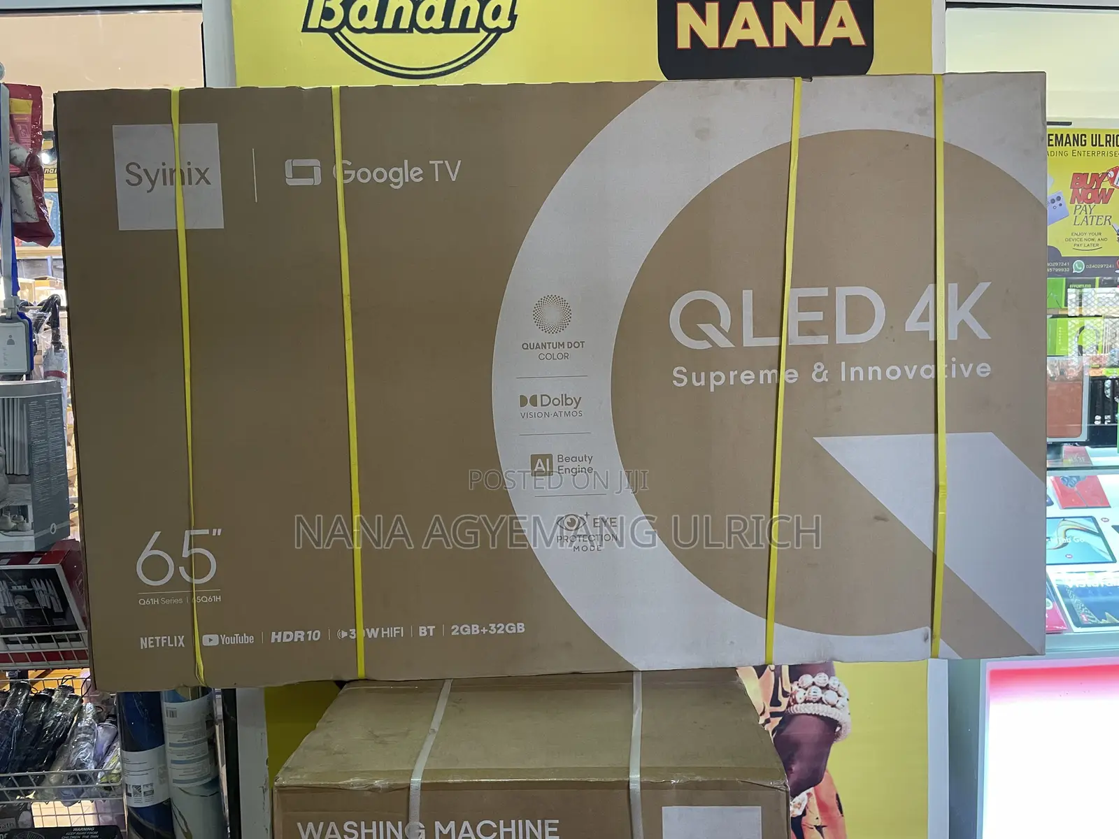 Syinix 65” Qled Andriod Tv(Google)