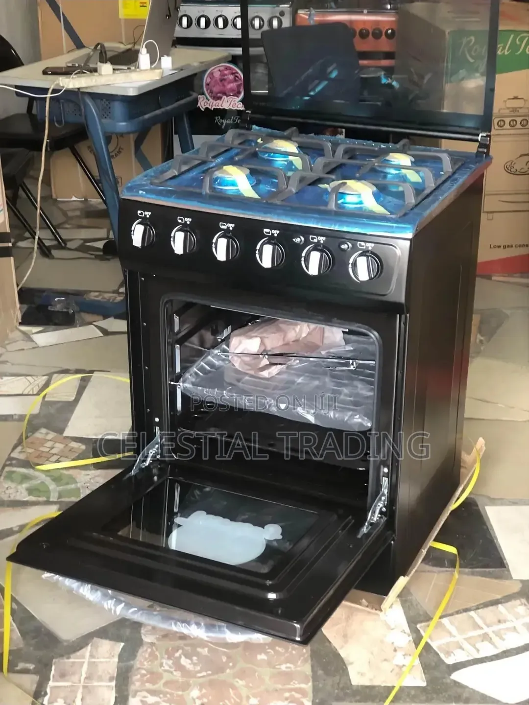 60*60 Auto Ignition Gas Burner With Oven and Grill