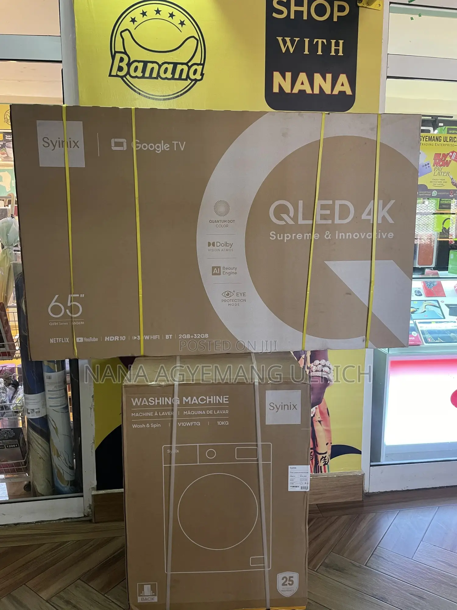 Syinix 65” Qled Andriod Tv(Google)