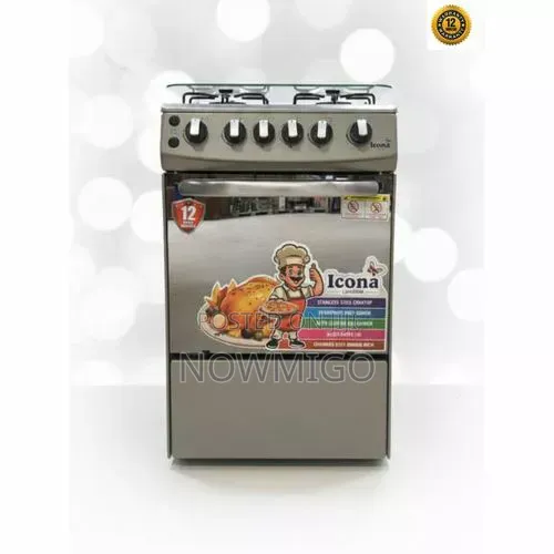 Icona Standing Four Burner Gas Cooker