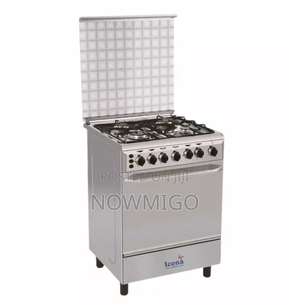 Icona Standing Four Burner Gas Cooker