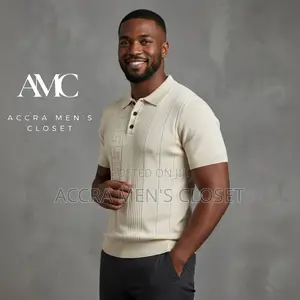 Men's Knitted Short Sleeves Shirt