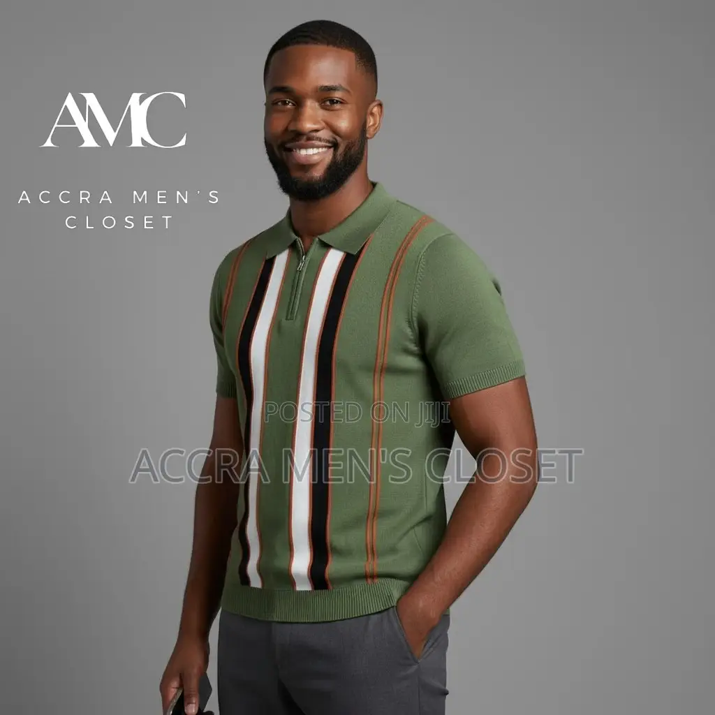 Men's Knitted Short Sleeves Shirt