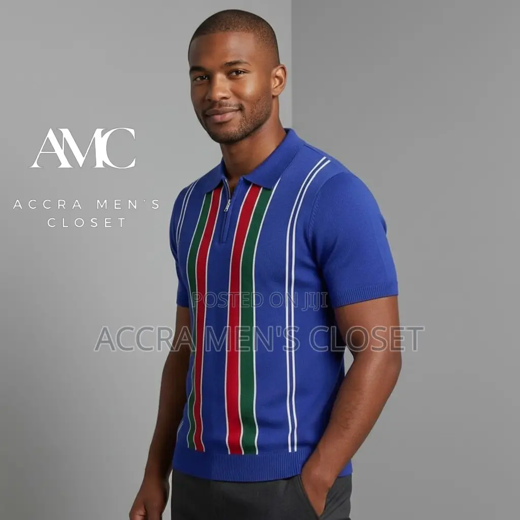Men's Knitted Short Sleeves Shirt