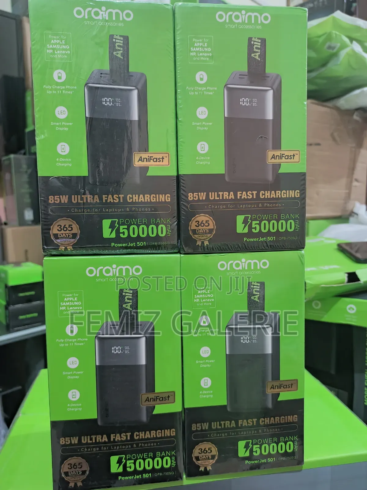 Oraimo Powerjet 501 50000mah 85w Fast Charging Power Bank