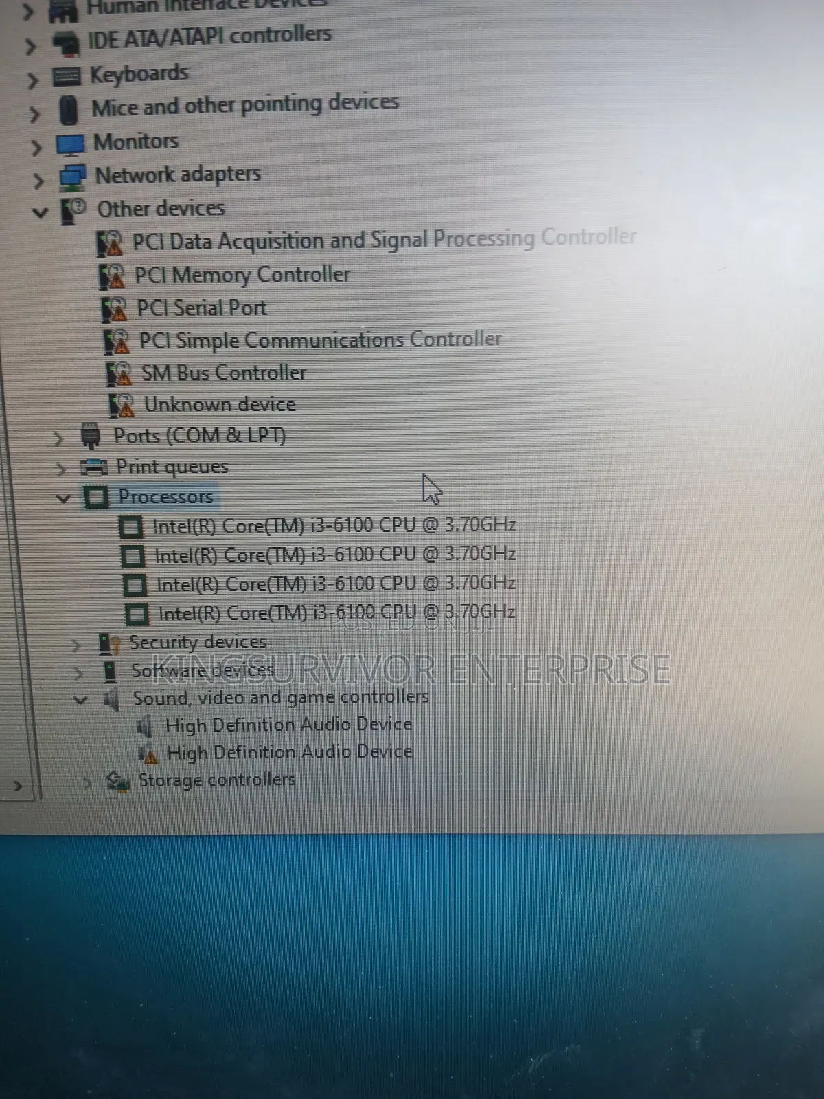 Desktop Computer Lenovo 4GB Intel Core i3 HDD 500GB