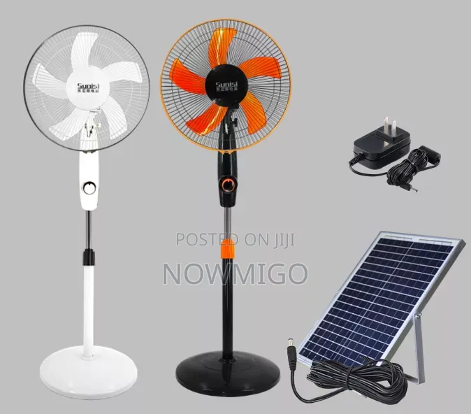 Rechargeable-Solar 18 Inches Stand Fan