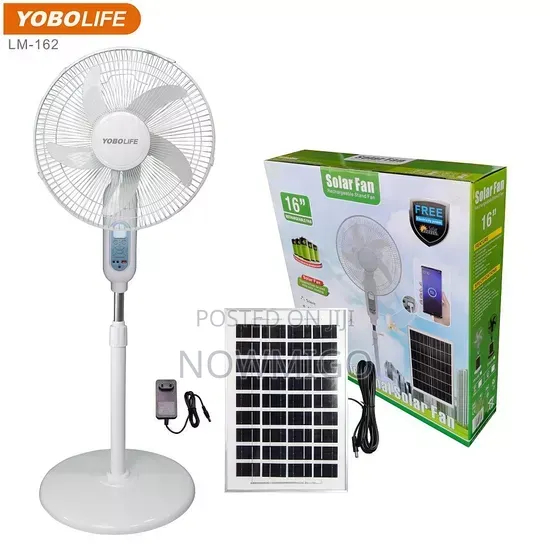 Rechargeable-Solar 18 Inches Stand Fan