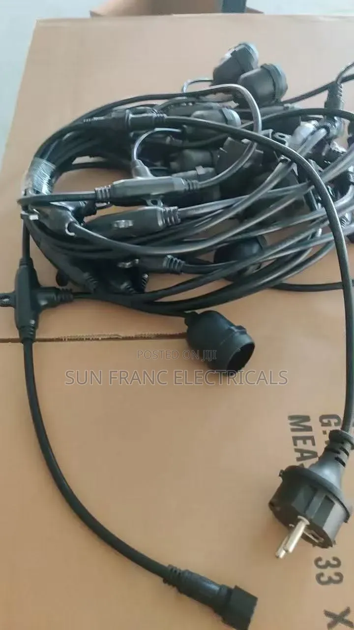10m Led String Cable With E27 Holder