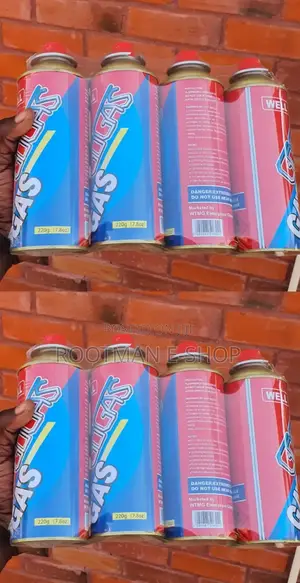 Camping Stove + 8 Gas Canisters (Connects To Home Cylinder)