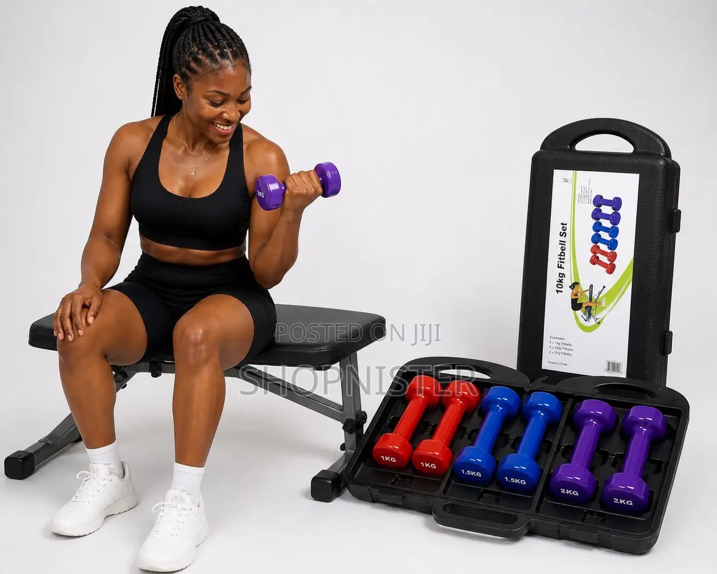 10kg Dumbbell Set With Case