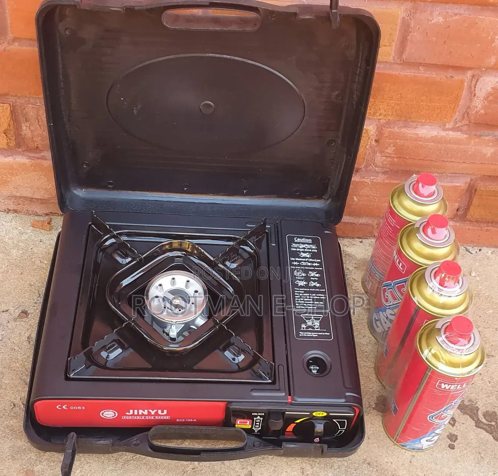 Jinyu Portable Gas Stove + 4 Gas Cassette